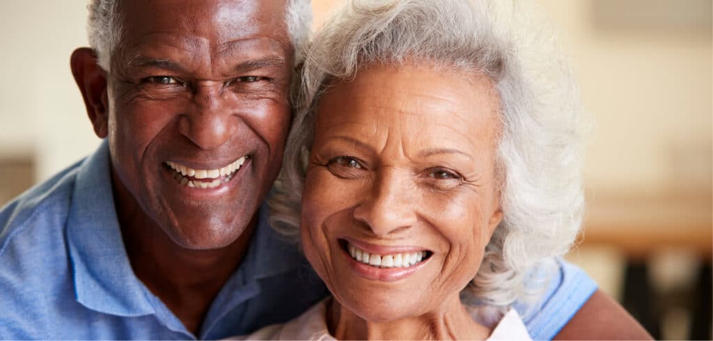 Happy couple received full mouth reconstruction in Spring, TX
